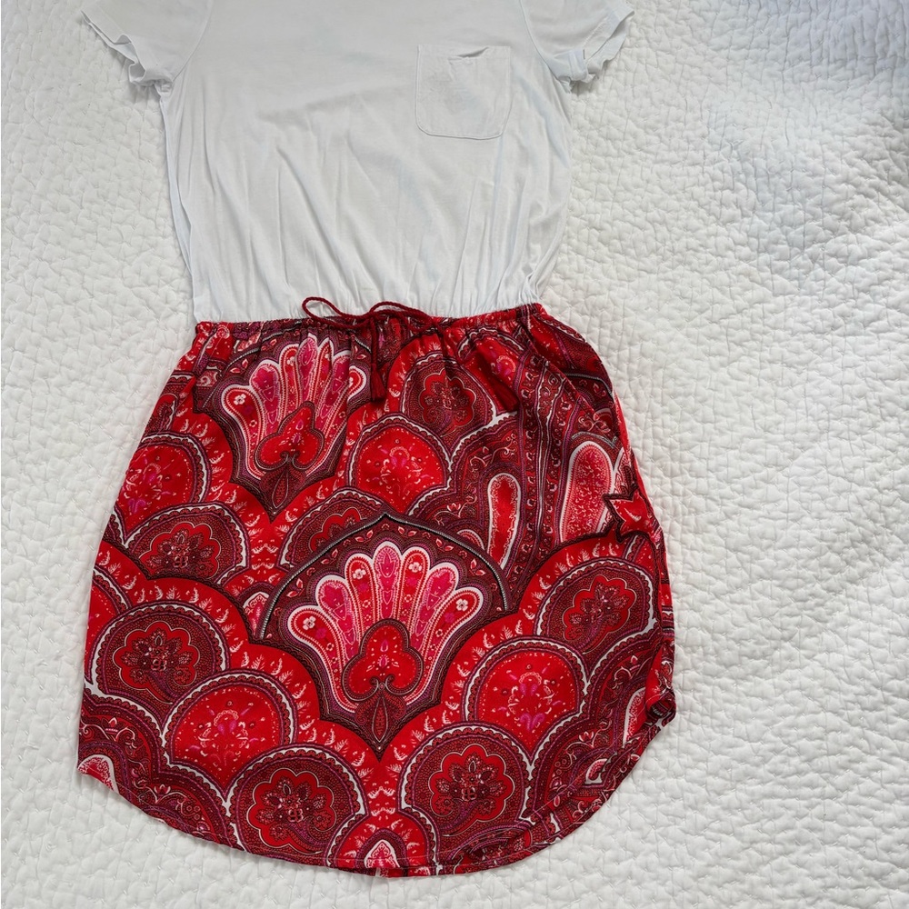 Lauren Ralph Lauren Red Black Bubble Dress